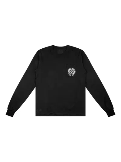 Chrome Hearts Aspen Exclusive Horseshoe-logo Long-sleeves T-shirt In Animal Print