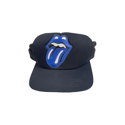 Pre-owned Chrome Hearts London Exclusive The Rolling Stones Trucker Hat 'black/blue' | Men's Size Onesize
