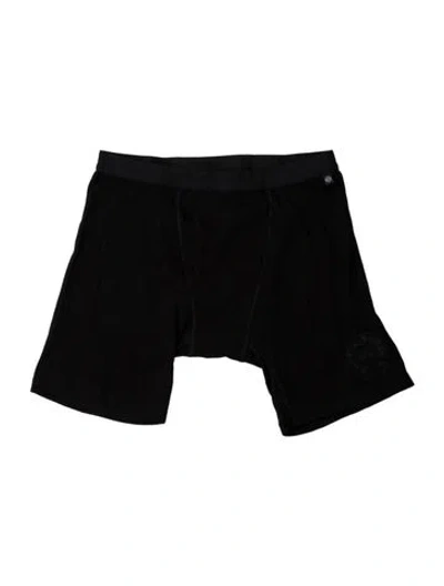 Pre-owned Chrome Hearts Long Boxer Briefs Boxers In Black