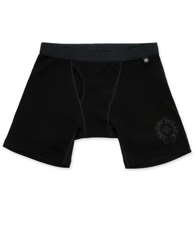 Pre-owned Chrome Hearts Long Boxer Briefs In Black