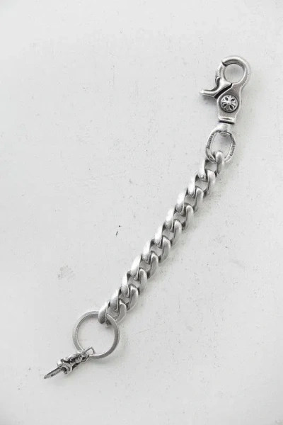 Pre-owned Chrome Hearts Long Key Chain With Dagger Pendant In Silver