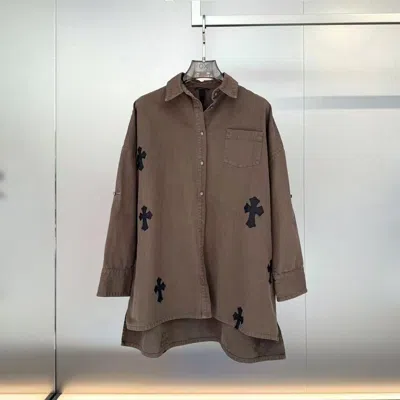 Chrome Hearts Long Sleeve Shirt In Brown