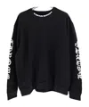 Chrome Hearts Sweatshirt With Sanskrit Sleeves In Black