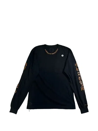 Chrome Hearts Logo-print Long-sleeve T-shirt In Black