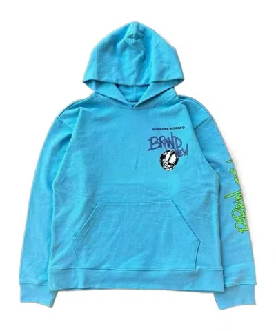 Chrome Hearts Long-sleeved Hooded Sweater In Blue