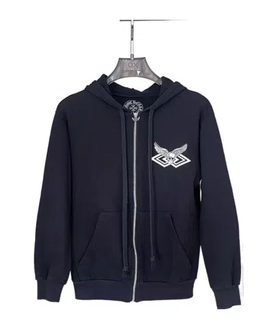 Chrome Hearts Long-sleeved Hooded Sweatshirt In Black