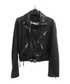 Chrome Hearts Motorcycle Leather Jacket In Black