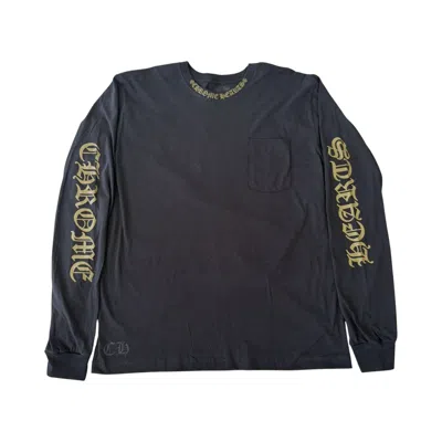 Pre-owned Chrome Hearts Long-sleeve 'black/army Green' | Men's Size M