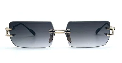 Chrome Hearts Lordie - Gold Plated / Matte Black Sunglasses In Black/gold