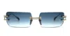 CHROME HEARTS LORDIE - MATTE GOLD PLATED SUNGLASSES