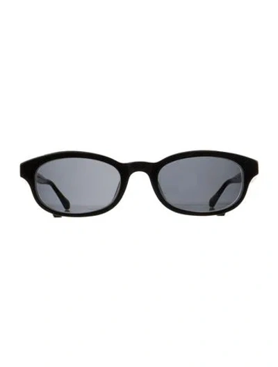 Pre-owned Chrome Hearts Low Rider Narrow Sunglasses In Black/silver