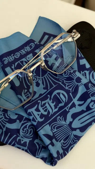 Pre-owned Chrome Hearts Lump Glasses In Silver
