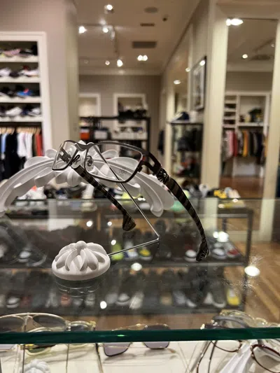 Pre-owned Chrome Hearts ‘m. Diver' Glasses Brown Silver