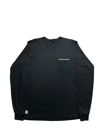 Chrome Hearts Made In Hollywood Long-sleeve Pocket T-shirt In Black