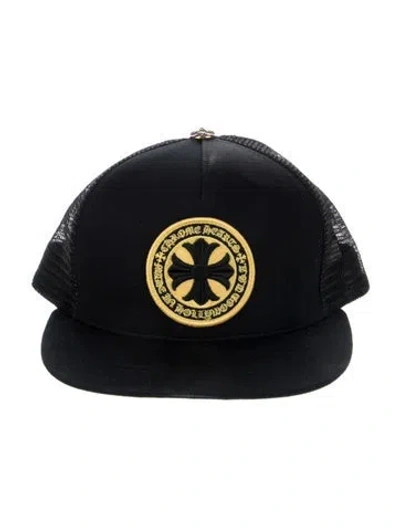 Pre-owned Chrome Hearts Made In Hollywood Trucker Hat In Black