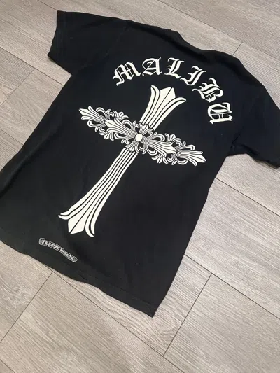 Pre-owned Chrome Hearts Malibu Cross T-shirt In Black