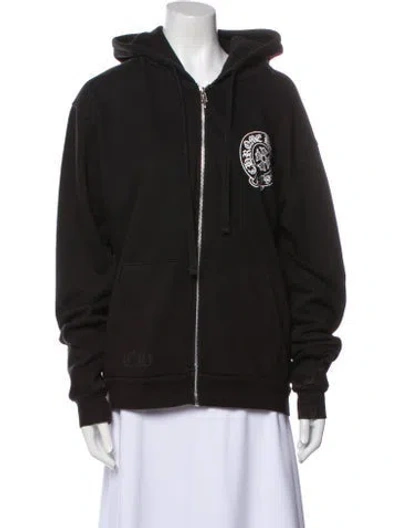 Pre-owned Chrome Hearts Malibu Graphic Print Cardigan In Black
