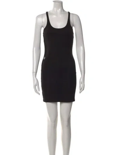 Pre-owned Chrome Hearts Maltese Cross Mini Dress In Black