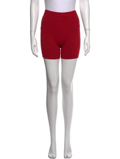 Pre-owned Chrome Hearts Maltese Cross Mini Shorts In Red