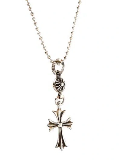 Pre-owned Chrome Hearts Maltese Cross Pendant Necklace, 30" In Multi