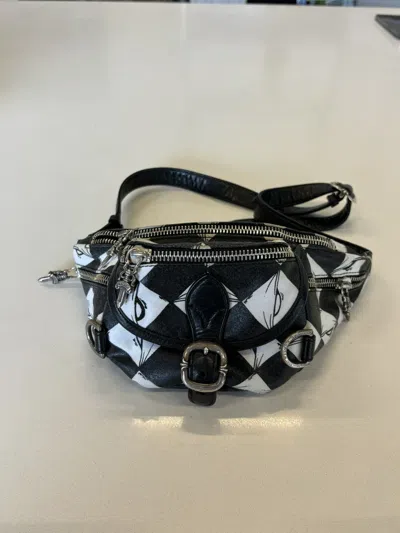 Pre-owned Chrome Hearts Matty Boy 99 Eyes Mini Snat Snut Bag In Multi