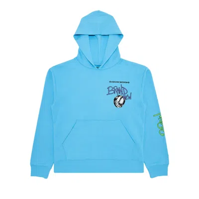Pre-owned Chrome Hearts Matty Boy Brain Hoodie 'blue'
