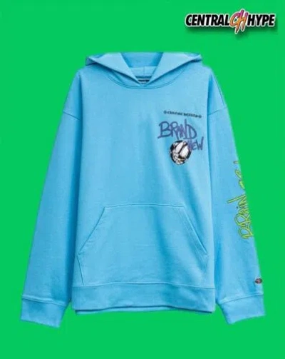 Pre-owned Chrome Hearts Matty Boy 'brain New' Blue Hoodie