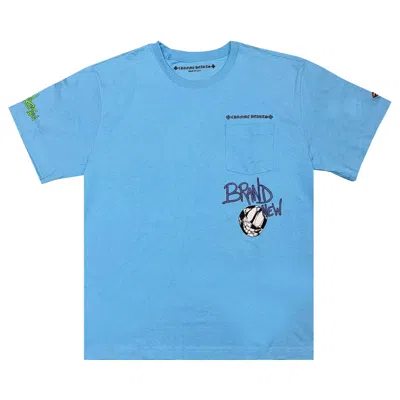 Pre-owned Chrome Hearts Matty Boy Brain New Tee 'baby Blue'