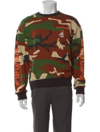 Pre-owned Chrome Hearts Matty Boy Camouflage Camouflage Print Sweatshirt In Brown