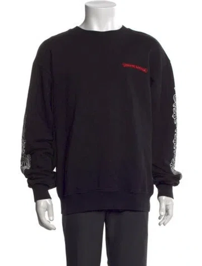 Pre-owned Chrome Hearts Matty Boy Chomper Graphic Print Sweatshirt In Black