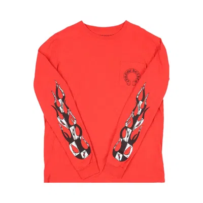 Pre-owned Chrome Hearts Matty Boy Chomper Long-sleeve 'red' | Men's Size Xxl