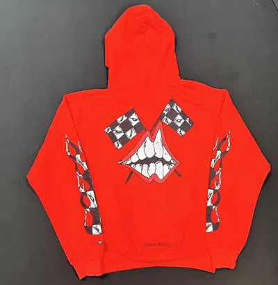 Pre-owned Chrome Hearts Matty Boy Chomper Red Hoodie ()
