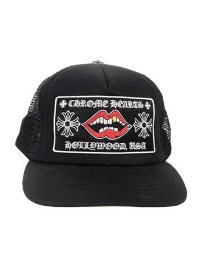 Pre-owned Chrome Hearts Matty Boy Chomper Trucker Hat In Black