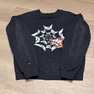 Pre-owned Chrome Hearts Matty Boy Crewneck Long Sleeve In Pink