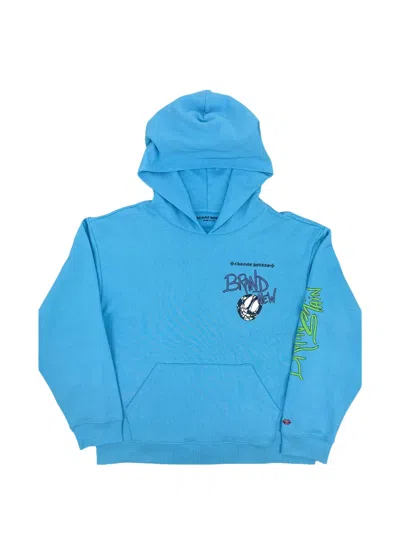Chrome Hearts Matty Boy Graphic-print Hoodie In Blue