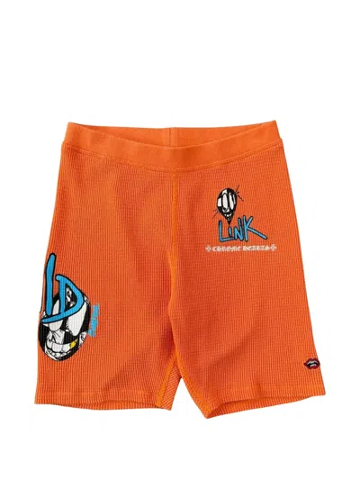 Chrome Hearts Matty Boy Link & Build Shorts In Orange