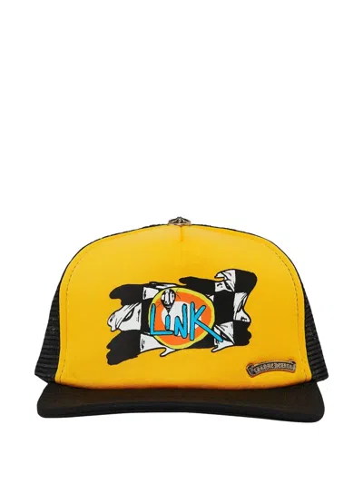 Chrome Hearts Matty Boy Link Trucker Hat In Orange