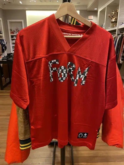 Pre-owned Chrome Hearts Matty Boy Mesh Jersey S In Red