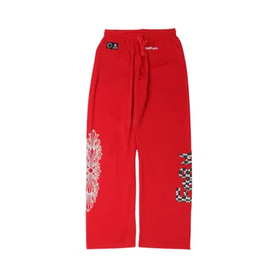 Pre-owned Chrome Hearts Matty Boy Mesh Sweatpant 'red'