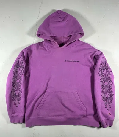 Pre-owned Chrome Hearts Matty Boy Purple Chomper Hoodie
