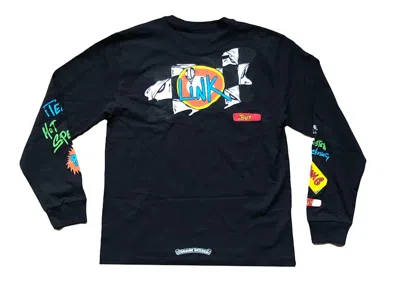 Pre-owned Chrome Hearts Matty Boy Sex Records Link Long Sleeve T-shirt In Black
