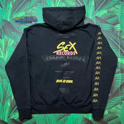 Pre-owned Chrome Hearts Matty Boy Sex Records Pullover Hoodie In Black