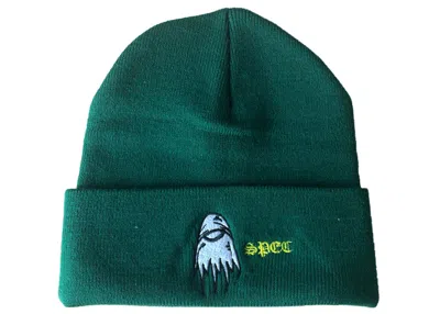 Pre-owned Chrome Hearts Matty Boy Spec Beanie In Green
