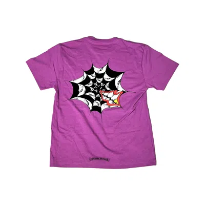 Chrome Hearts Matty Boy Spider Web T-shirt Purple
