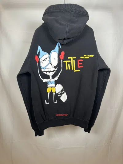 Pre-owned Chrome Hearts Matty Boy Title Hoodie In Black