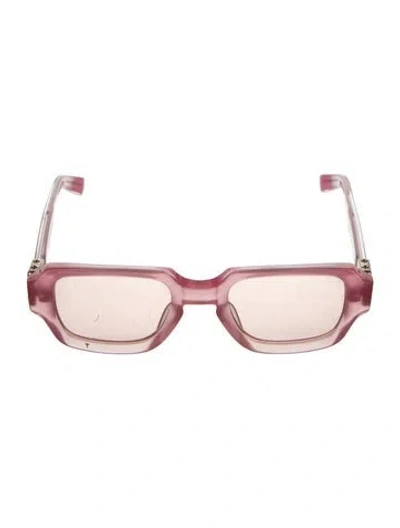 Pre-owned Chrome Hearts Matty Boy 'tv Party' Square Sunglasses In Pink
