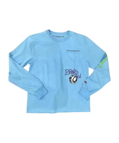 Chrome Hearts Matty Graffiti Long-sleeved T-shirt In Blue