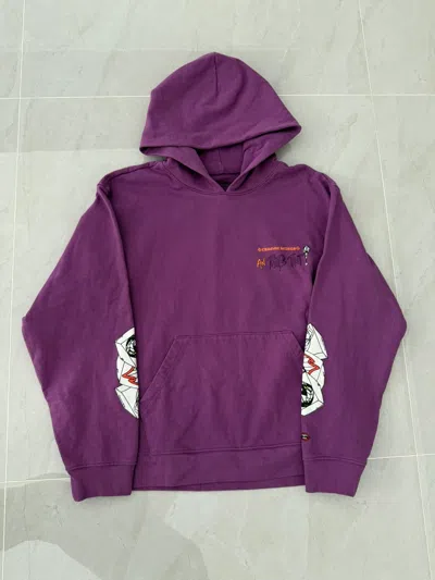 Pre-owned Chrome Hearts Mattyboy Purple Hoodie Sz.l