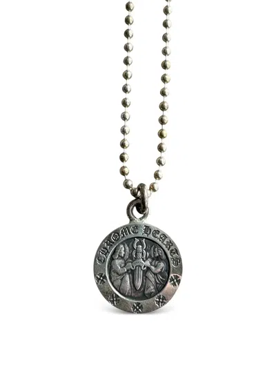 Chrome Hearts Medallion-pendant Necklace In Green