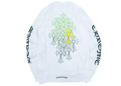Pre-owned Chrome Hearts Men's  Cemetery Long Sleeve T-shirt In White